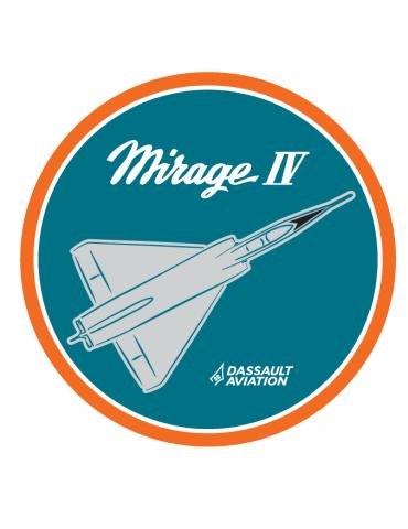 PATCH MIRAGE IV DASSAULT VELCROS TISSE Ø9CM