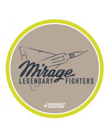 PATCH LEGENDARY FIGHTERS DASSAULT VELCROS TISSE Ø9CM