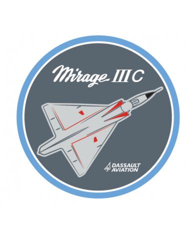PATCH MIRAGE IIIC DASSAUKT  VELCROS TISSUS Ø9CM