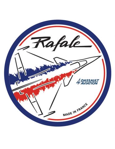 PATCH RAFALE BLEU BLANC ROUGE DASSAULT  VELCROS TISSUS Ø9CM