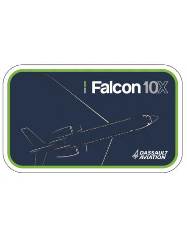 PATCH FALCON 10X DASSAULT VELCROS TISSUS RECTANGLE 12X5CM