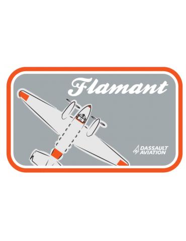 PATCH FLAMMANT DASSAULT VELCROS TISSUS RECTANGLE 12X5CM