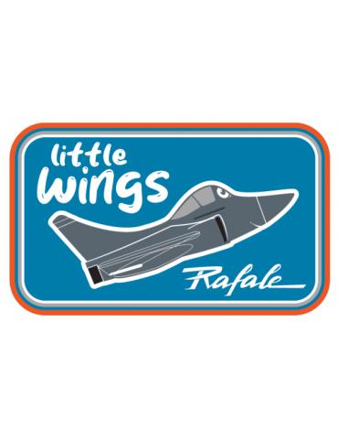 PATCH LITTLE WINGS DASSAULT VELCROS TISSUS RECTANGLE 12X5CM