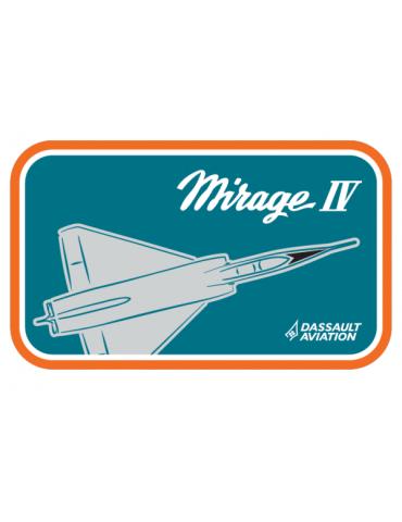 PATCH MIRAGE IV DASSAULT VELCROS TISSUS RECTANGLE 12X5CM