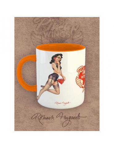 MUG SECRETAIRE PIN UP WINGS ROMAIN HUGAULT 