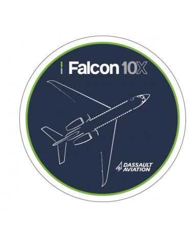 PATCH FALCON 10X DASSAULT TISSUS VELCROS Ø9CM