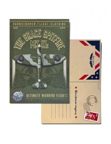 CARTE POSTALE SPITFIRE BARNSTORMER