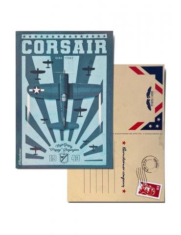 CARTE POSTALE CORSAIR PAPY BOYINGTON BARNSTORMER