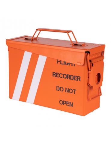 MALLETTE METAL FLIGHT RECORDER-BOITE NOIRE
