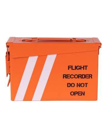 MALLETTE METAL FLIGHT RECORDER-BOITE NOIRE