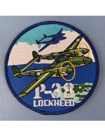 PATCH BRODE P38 LIGHTNING TISSUS THERMOCOLLANT Ø10CM