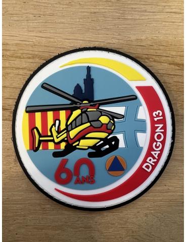 PATCH 60 ANS SECURITE CIVILE DRAGON 13 PVC