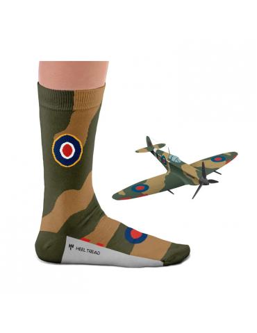 PAIRE DE CHAUSSETTES SPITFIRE COCARDE