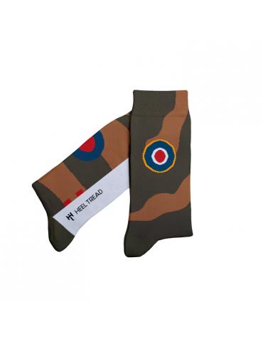 PAIRE DE CHAUSSETTES SPITFIRE COCARDE