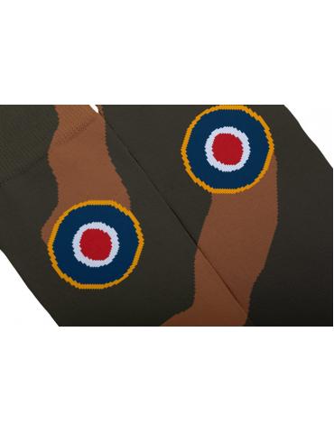 PAIRE DE CHAUSSETTES SPITFIRE COCARDE