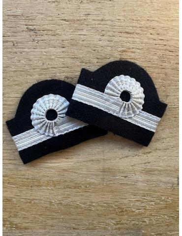 GALONS D'EPAULE 1 BARETTE BOUCLE ARGENTEE