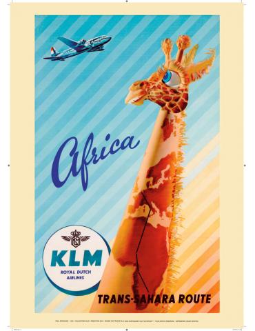 AFFICHE KLM AFRICA 50 X 70 CM