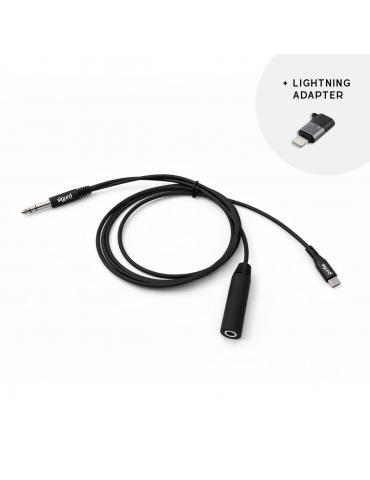 CABLE ENREGISTREUR AUDIO USB-C + ADAPTATEUR LIGHTNING AVIATION GENERALE
