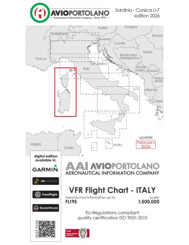 CARTE ITALIE LI-7 CORSE SARDAIGNE- 2026
