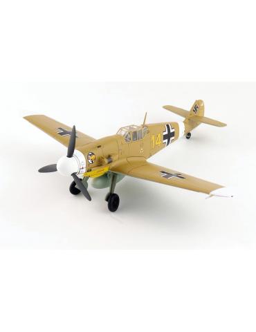 MAQUETTE METAL MESSERSCMITT BF 109F-4 "MARSEILLE" YELLOW 14,3/JG27 EGYPT 1942