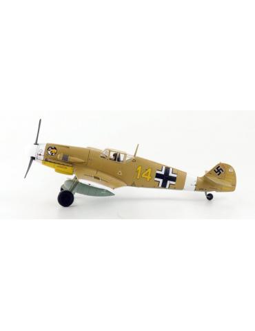MAQUETTE METAL MESSERSCMITT BF 109F-4 "MARSEILLE" YELLOW 14,3/JG27 EGYPT 1942