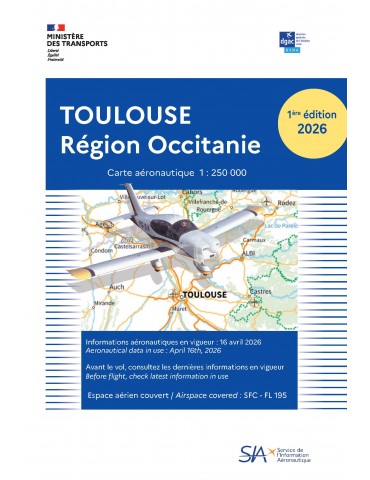 CARTE PAPIER TOULOUSE OCCITANIE 2026 (édition 1)