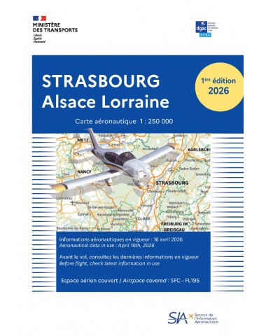 CARTE PAPIER STRASBOURG ALSACE LORRAINE 2026 (édition 1)