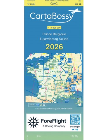 CARTABOSSY VFR France 2026 1/1.000.000 ème