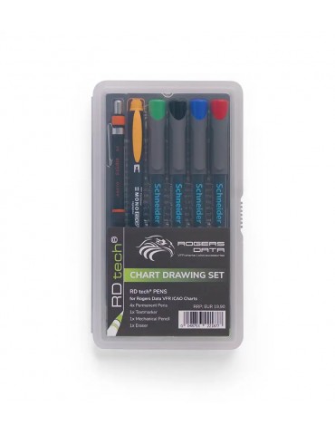 ENSEMBLE FEUTRES + SURLIGNEUR + CRITERUIUM + GOMME ROGERS DATA RD TECH