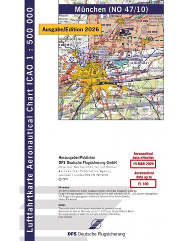 CARTE MUNICH 1/500.000 (NO 47/10) 2026 ICAO