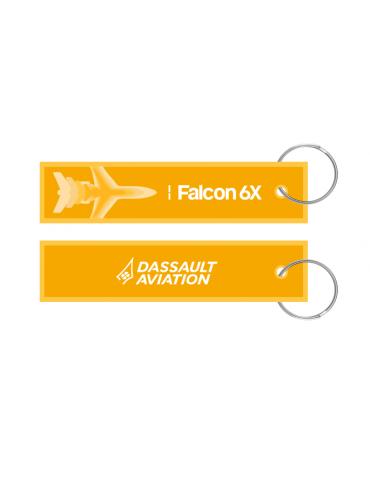 PORTE CLES RAFALE TISSUS ORANGE