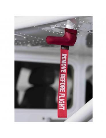 CACHE PITOT COUDÉ VINYL ROUGE