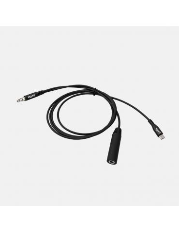 CABLE ENREGISTREUR AUDIO NATO USB-C+ LIGHTNING HELICOPTERE