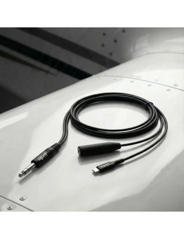 CABLE ENREGISTREUR AUDIO NATO USB-C+ LIGHTNING HELICOPTERE