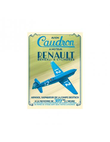 AFFICHE TENAULT CAUDRON RH327 30 x 40 ROMAIN HUGAULT