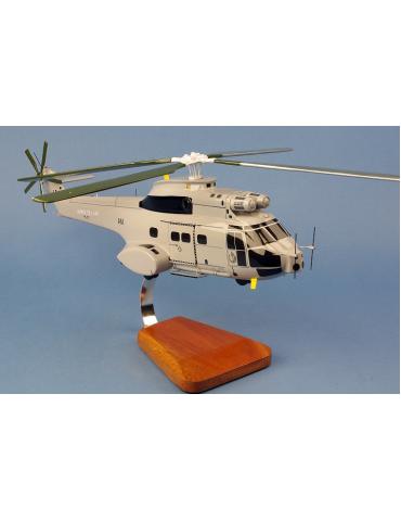 MAQUETTE BOIS PUMA SA330 ESCADRON DE TRANSPORT ET68 ANTILLES-GUYANE