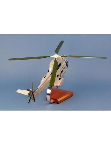 MAQUETTE BOIS PUMA SA330 ESCADRON DE TRANSPORT ET68 ANTILLES-GUYANE
