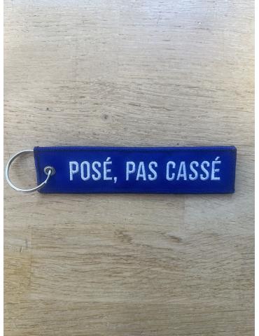 PORTE CLES FLAMME 1ER VOL SOLO/POSÉ PAS CASSÉ PERSONNALISABLE