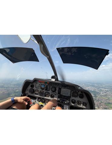 AVIATION SHADE INCURVÉ -PARE SOLEIL ELECTROSTATIQUE AVION-HÉLICOPTÈRE + OUTIL DE NETTOYAGE