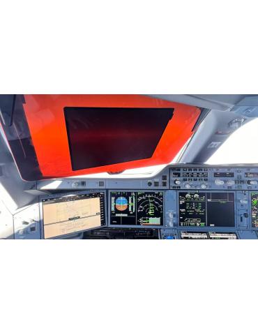 AVIATION SHADE DROIT, PARE SOLEIL ELECTROSTATIQUE POUR AVION LIGNE, JET PRIVÉ + OUTIL DE NETTOYAGE