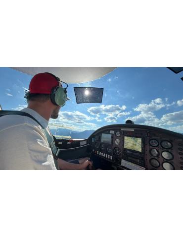 AVIATION SHADE DROIT, PARE SOLEIL ELECTROSTATIQUE POUR AVION LIGNE, JET PRIVÉ + OUTIL DE NETTOYAGE