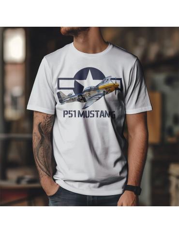 T SHIRT P51 MUSTANG WAR BIRD