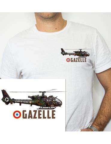 T SHIRT HÉLICOPTÈRE GAZELLE