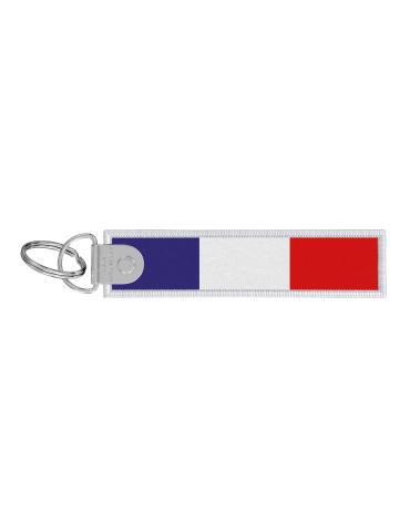 PORTE CLES REMOVE BEFORE FLIGHT DRAPEAU DE FRANCE BLEU BLANC ROUGE