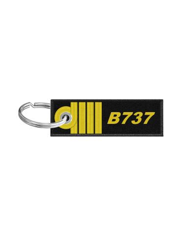 PORTE CLES FLAMME COMMANDANT DE BORD B737