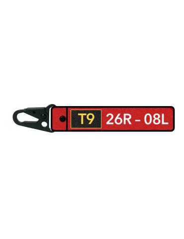 PORTE CLES FLAMME AIRPORT SIGNS TARMAC PISTE T12-T9
