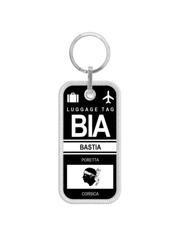 PORTE CLES FLAMME IATA BIA BASTIA