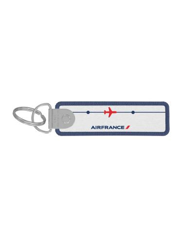 PORTE CLES FLAMME TRICOLORE COLLECTION AIR FRANCE BLANCHE AFS