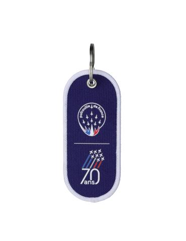 PORTE CLES FLAMME PAF BLEU FONCE