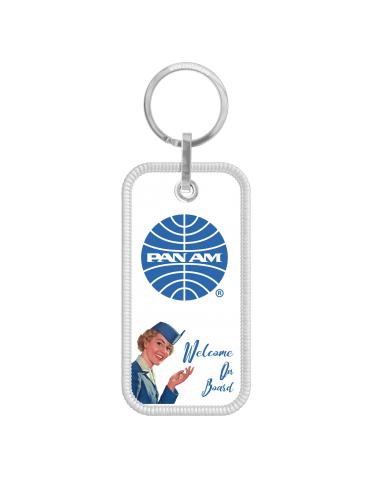 PORTE CLES FLAMME PAN AM WELCOME ON BOARD